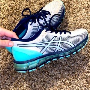 Blue & teal ASICS